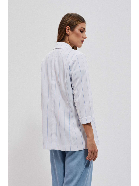 Moodo Fehér csíkos zakó Moodo