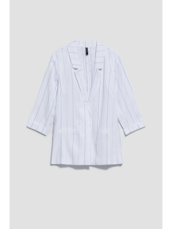 Moodo Fehér csíkos zakó Moodo