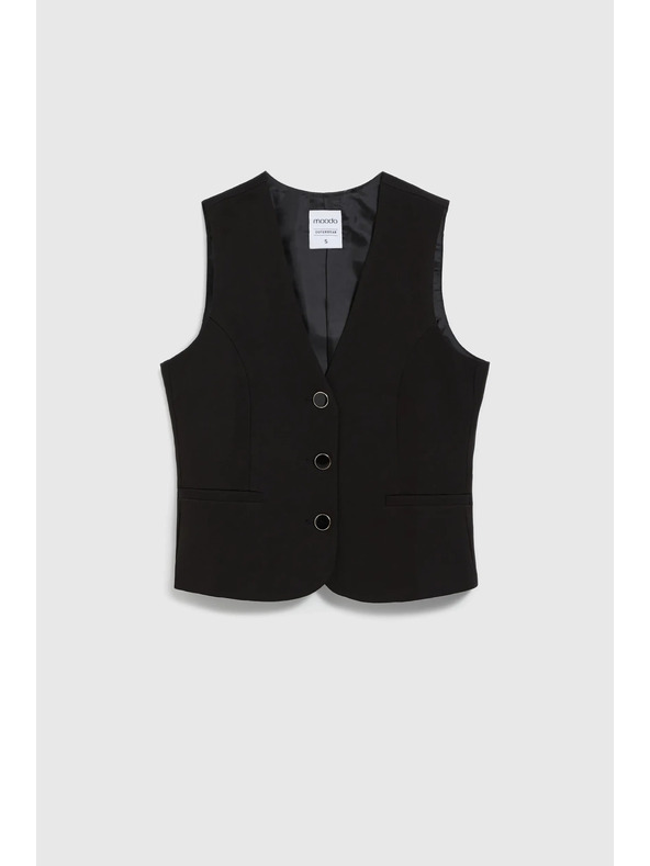 Moodo Fekete alkalmi mellény Moodo