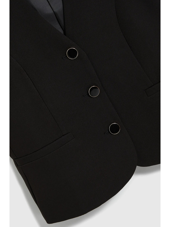 Moodo Fekete alkalmi mellény Moodo