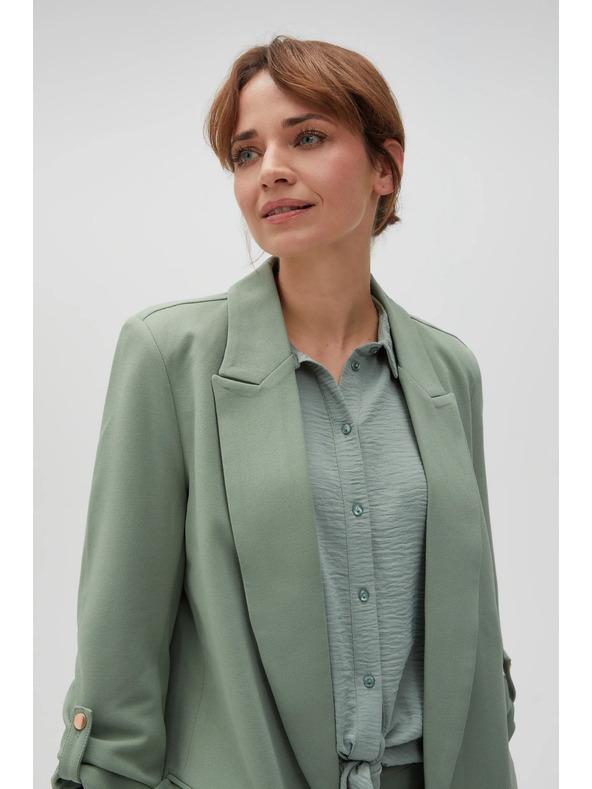 Moodo Zakó felhajtott ujjal olívzöld Moodo