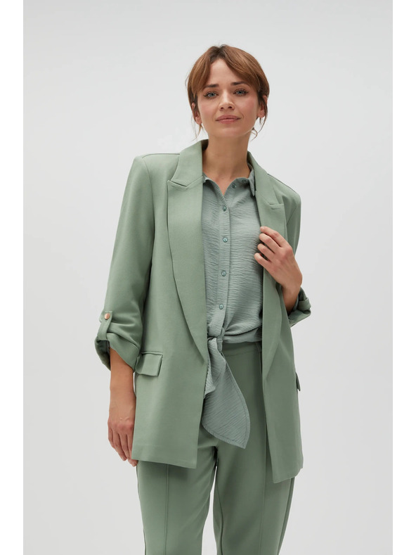 Moodo Zakó felhajtott ujjal olívzöld Moodo