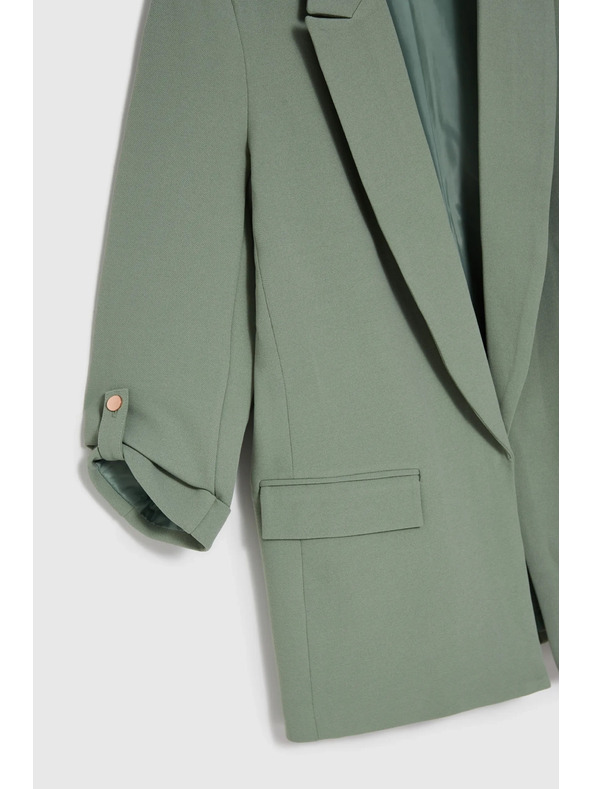 Moodo Zakó felhajtott ujjal olívzöld Moodo