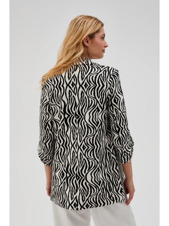 Moodo Mintás zakó bézs Moodo