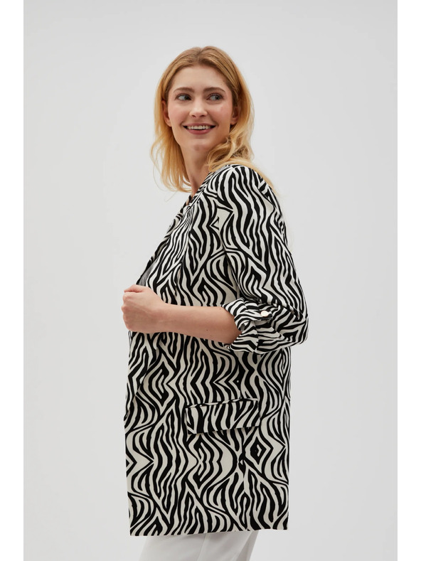 Moodo Mintás zakó bézs Moodo