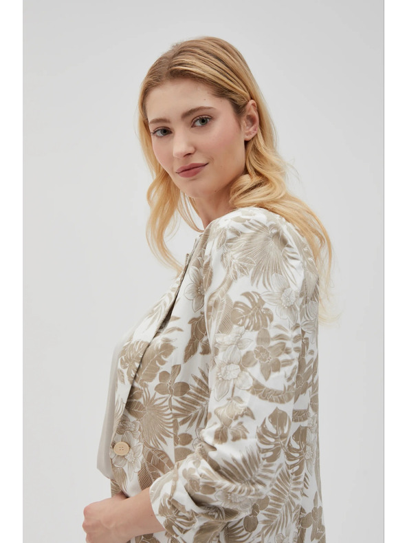 Moodo Mintás zakó bézs Moodo