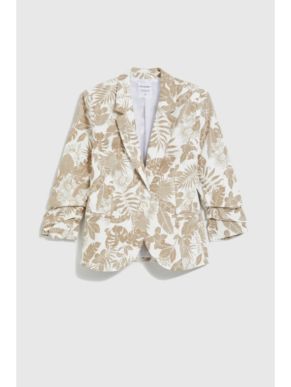 Moodo Mintás zakó bézs Moodo