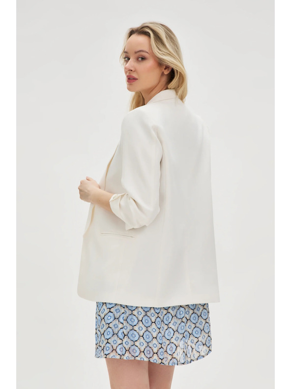 Moodo Zakó ráncolt ujjal fehér Moodo