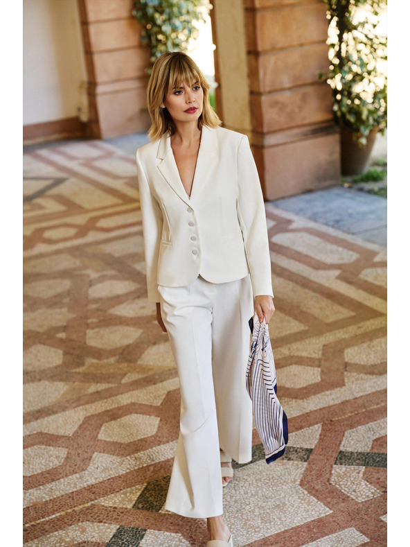 Moodo Rövid, gombos zakó fehér Moodo