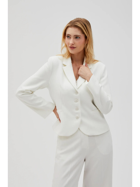 Moodo Rövid, gombos zakó fehér Moodo