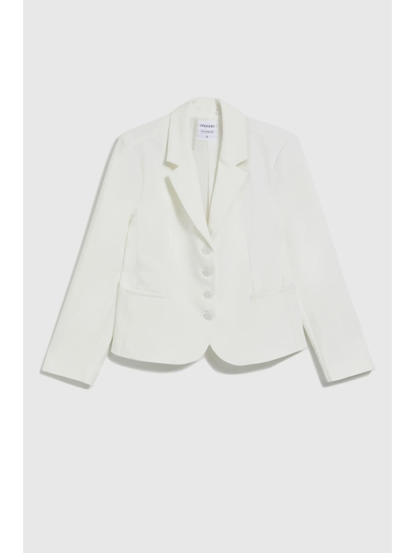 Moodo Rövid, gombos zakó fehér Moodo