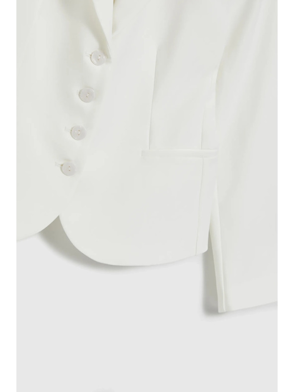 Moodo Rövid, gombos zakó fehér Moodo