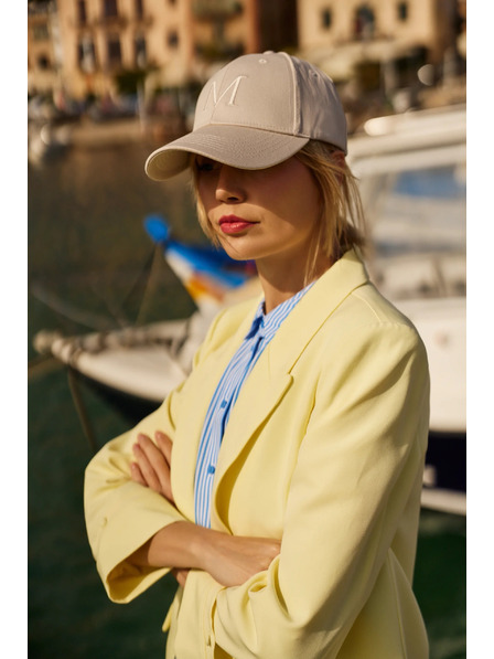 Moodo Felhajtott ujjú zakó sárga Moodo