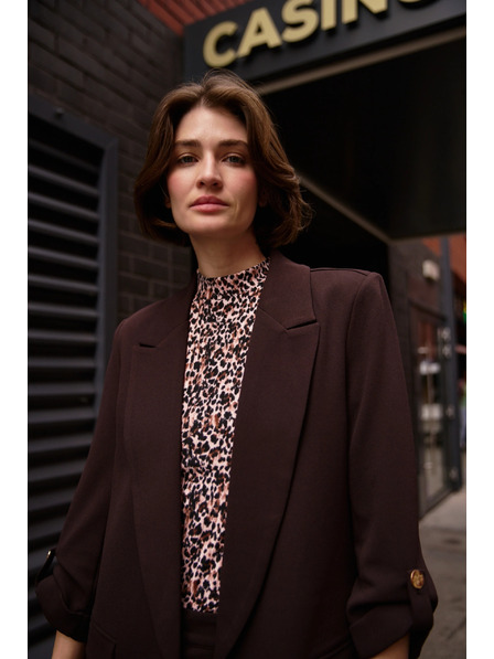 Moodo Zakó 3/4-es ujjal barna Moodo