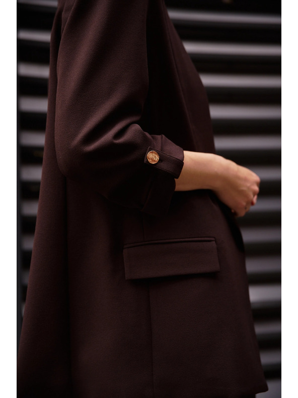 Moodo Zakó 3/4-es ujjal barna Moodo