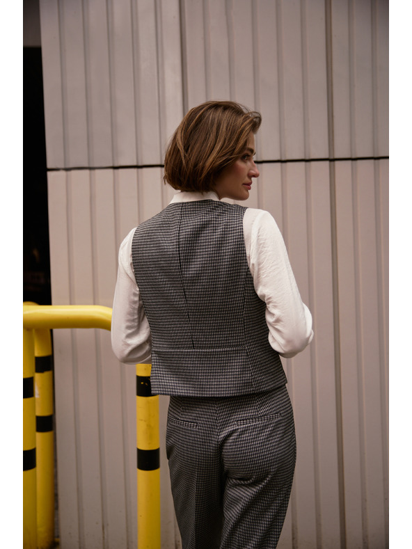 Moodo Elegáns mellény szürke Moodo