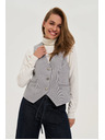 Moodo Mellény díszgombokkal szürke Moodo