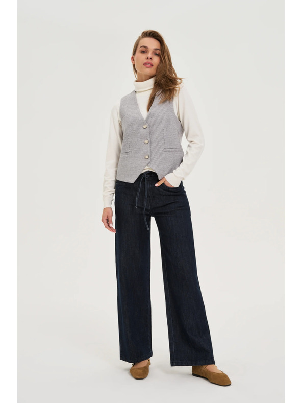 Moodo Mellény díszgombokkal szürke Moodo