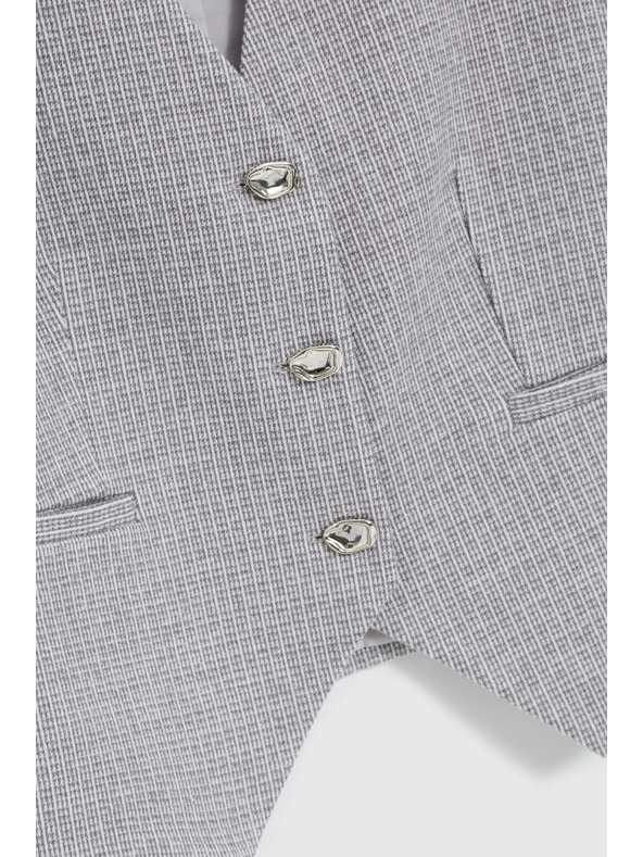 Moodo Mellény díszgombokkal szürke Moodo