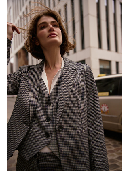 Moodo Egyoldalas blézer szürke Moodo