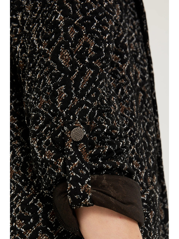 Moodo Fekete állat mintás zakó Moodo