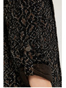 Moodo Fekete állat mintás zakó Moodo