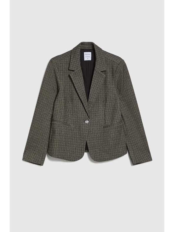 Moodo Egysoros blézer sötét bézs Moodo