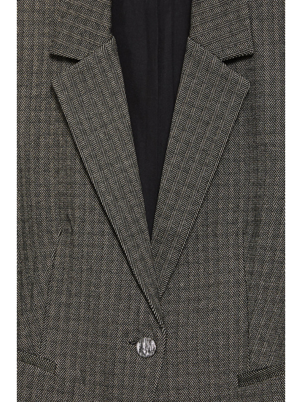 Moodo Egysoros blézer sötét bézs Moodo