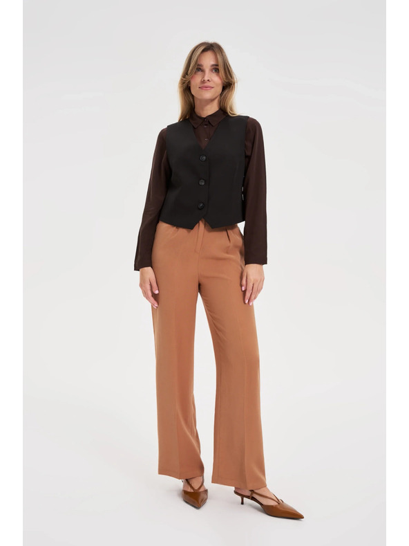 Moodo Elegáns fekete mellény Moodo