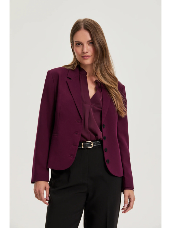 Moodo Rövid bordó zakó Moodo