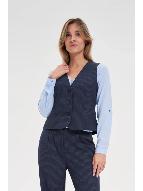 Moodo Sötétkék csíkos mellény Moodo