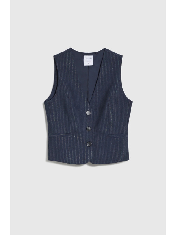 Moodo Sötétkék csíkos mellény Moodo