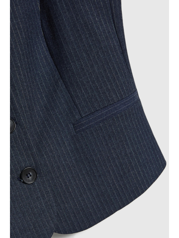 Moodo Sötétkék csíkos mellény Moodo