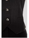 Moodo Fekete díszes gombos mellény Moodo