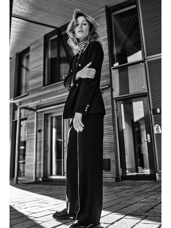 Moodo Fekete díszes gombos zakó Moodo