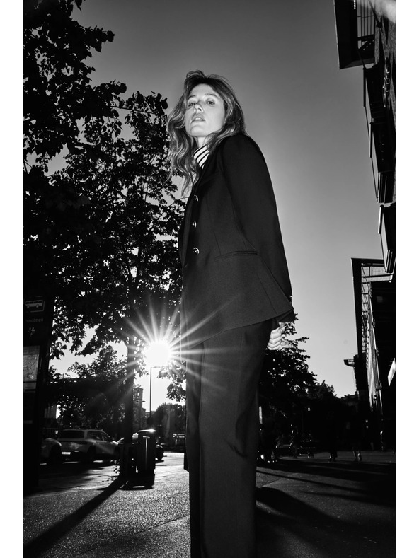 Moodo Fekete díszes gombos zakó Moodo