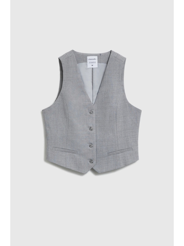 Moodo Elegáns mellény szürke Moodo
