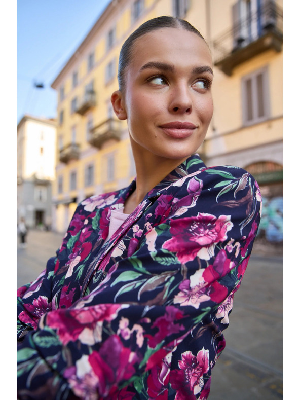 Moodo Kék virágos zakó Moodo