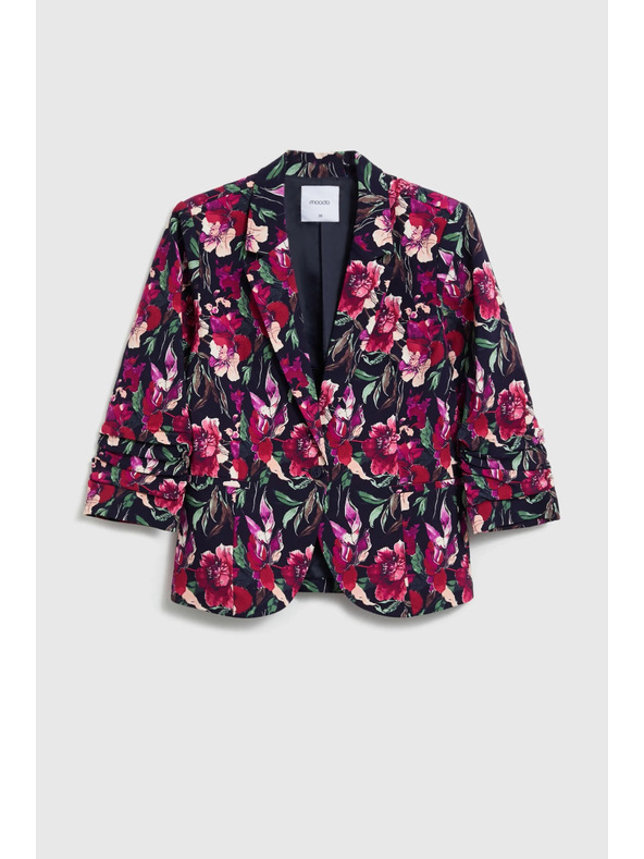 Moodo Kék virágos zakó Moodo