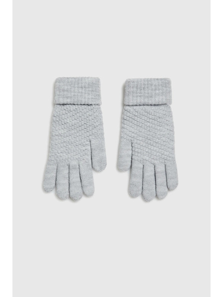 Moodo Szürke kötött kesztyű Moodo