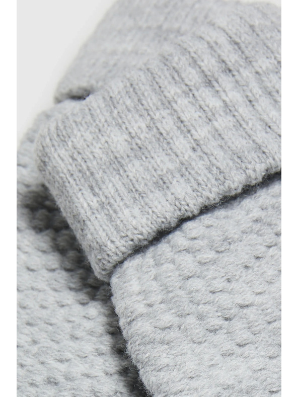 Moodo Szürke kötött kesztyű Moodo