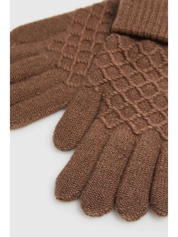 Moodo Bézs kötött kesztyű Moodo