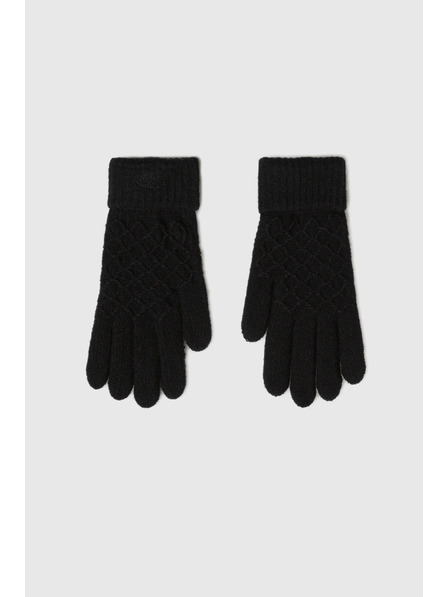 Moodo Fekete kötött kesztyű Moodo