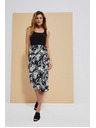 Moodo Fekete növényi mintás szoknya Moodo