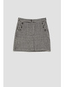 Moodo Fekete-fehér pepita szoknya Moodo