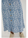Moodo Virágmintás lyocell szoknya Moodo
