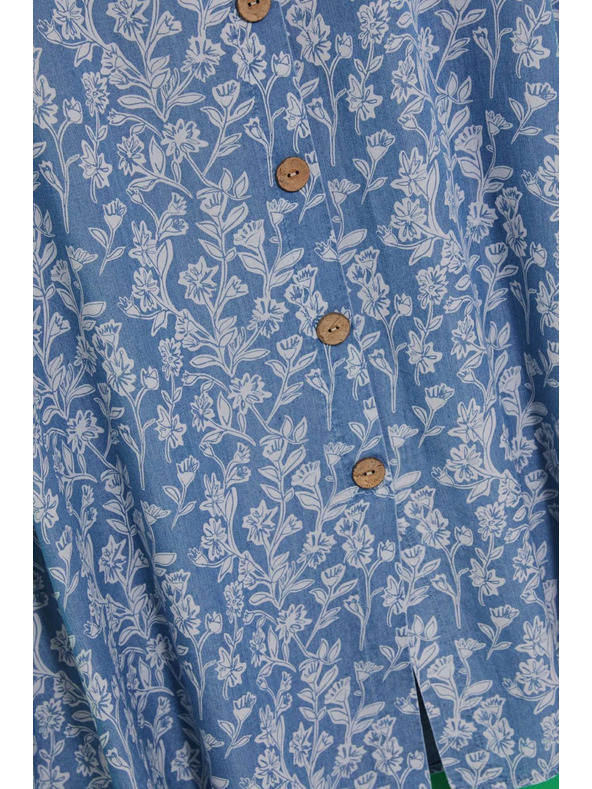 Moodo Virágmintás lyocell szoknya Moodo