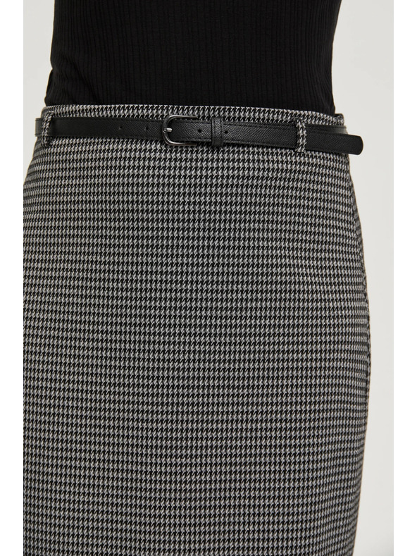 Moodo Szürke pepita mintás szoknya Moodo