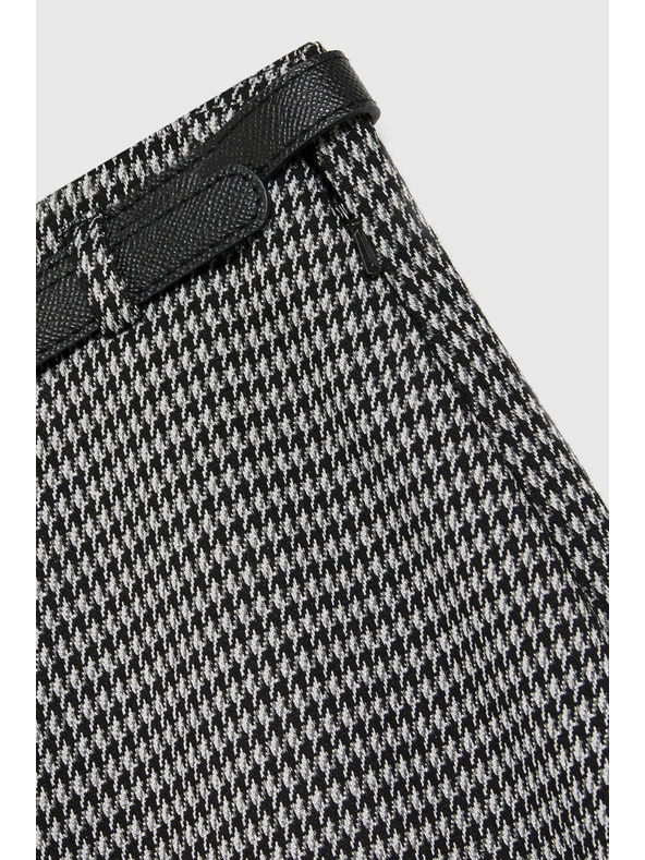 Moodo Szürke pepita mintás szoknya Moodo