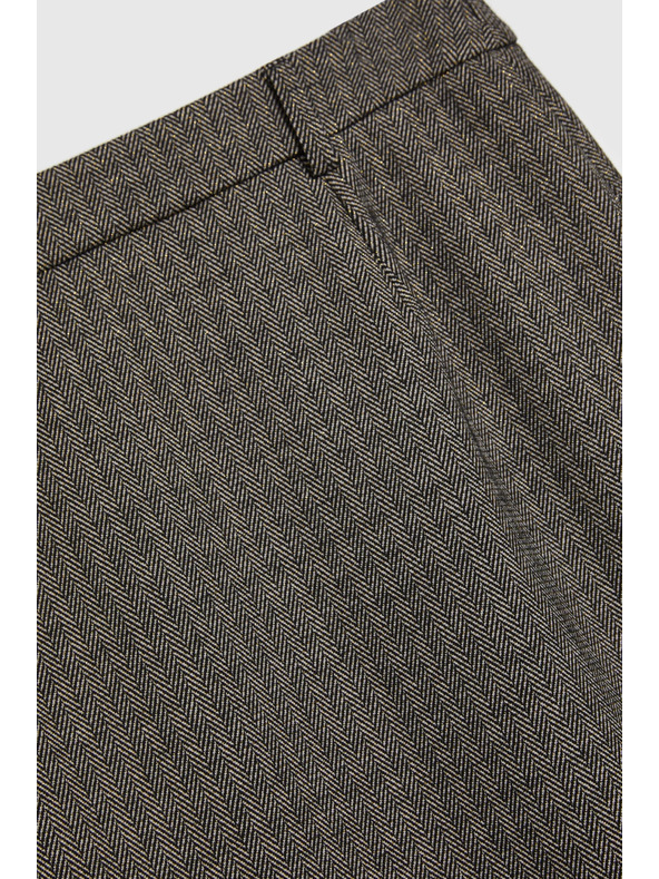 Moodo Térdig érő sötét bézs ceruzaszoknya Moodo